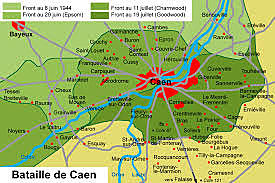 la bataille de caen