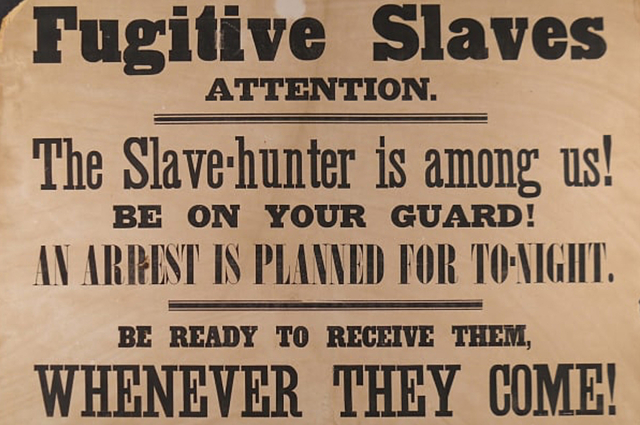 The fugitive slave act passes