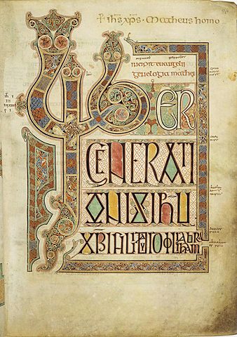 Illuminated Celtic / Saxon gospel manuscripts were written.
