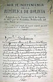 INDEPENDENCIA DE BOLIVIA