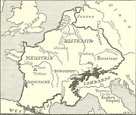 IL REGNO CAROLIGNO VIENE DIVISO IN TRE PARTI