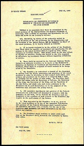 Executive Order 9981 HST