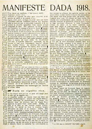 1r Manifest Dadaista