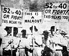 dissatisfied workers organize strike