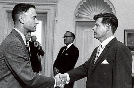 Forrest meets President Kennedy