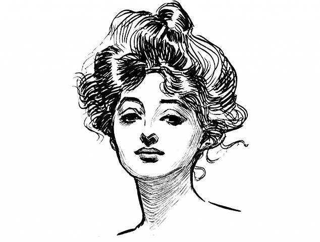 First Gibson Girl Painting