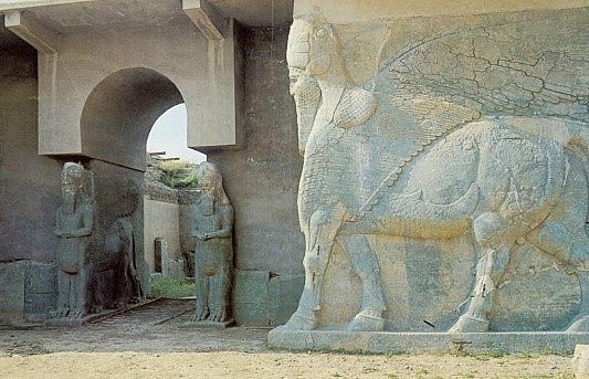 Palacio de Nimrud. Arquitectura Asiria.