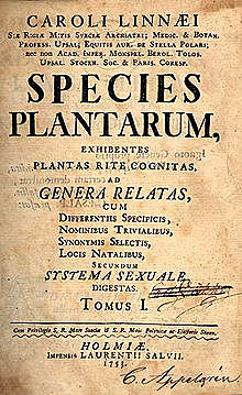 Species Plantarum