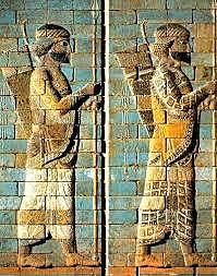 Arte Persa Aqueménida. Arqueros. Palacio de Susa.(510 a.C)
