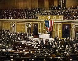 The United States Declares War/ Congress Votes to Declare War