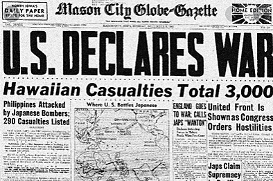 (us) The United States Declares War/ Congress Votes to Declare War