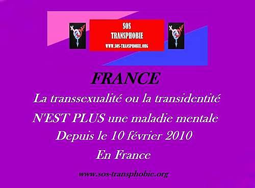 la transidentité n'est plus une maladie mentale
