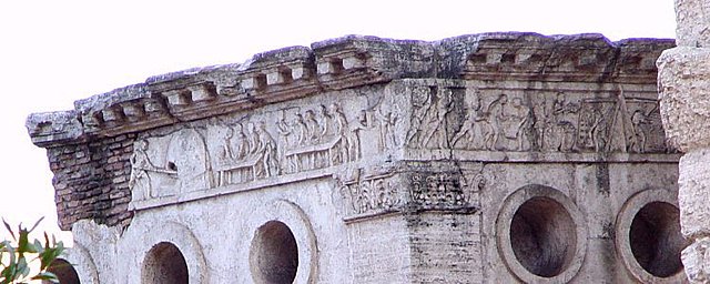 Tumba del panadero Euriserce en Roma S. I a. C