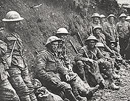 Första skyttegravarna på västfronten