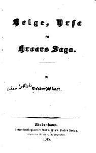 «Хельге, или Северный Эдип», Эленшлегер