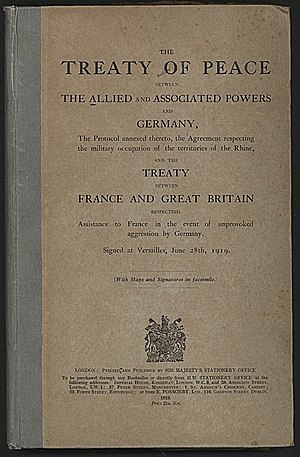 World War I Ended With the Treaty of Versailles
