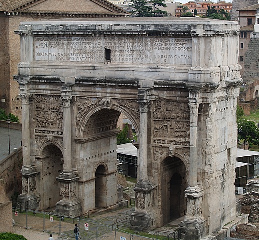 Arco de Séptimo Severo, Roma
