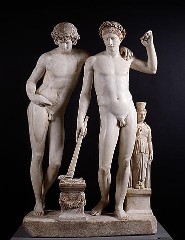 Orestes y Pílades, Grupo de San Ildefonso. S. I a. C.