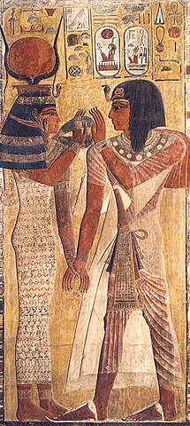 Relieves de Hathor y Seti I