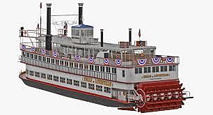 first president to ride a steamboat