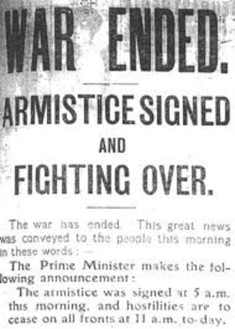 Finish of World War 1