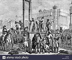 Robespierre is executed. Thermidorain