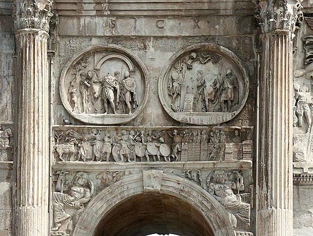 Relieves del Arco de Constantino, Roma