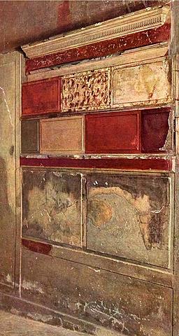 Pintura en la Casa Samnita, Herculano. S. II a. C.