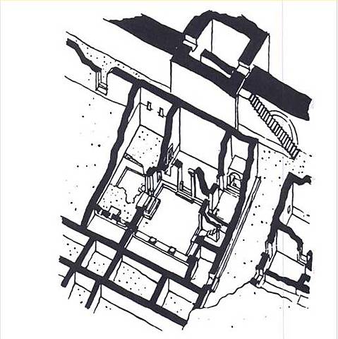 Arte Paleocristiano: arquitectura. Domus Ecclesiae (Qalt es Salihiye).