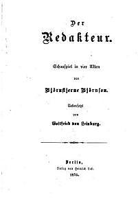 «Редактор», Бьернсон