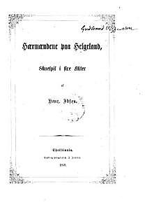 «Воители в Хельгеланде», Ибсен
