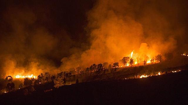 Incendios en la Sierra de Gata.