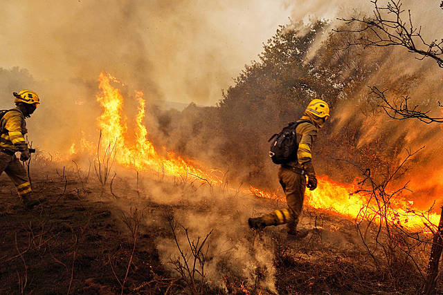 Incendios en la Sierra de Gata.