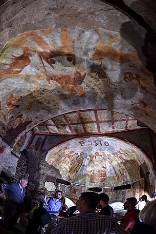 Arte Paleocristiano: arquitectura. Catacumba de Domitila.