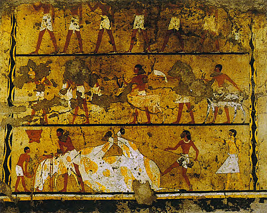 Decoración mural tumba de Iti ( 2200 a.C.)