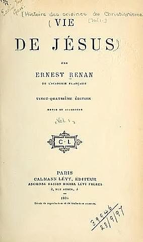 Жизнь Иисуса. Эрнест Ренан