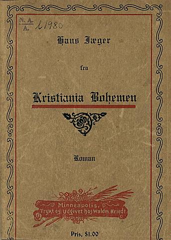 «Из жизни богемы Кристиании», Х. Йегер
