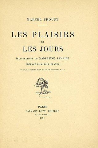 Утехи и дни. М. Пруст