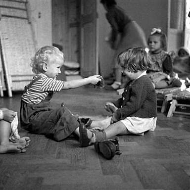 Ein Privatkindergarten um 1949