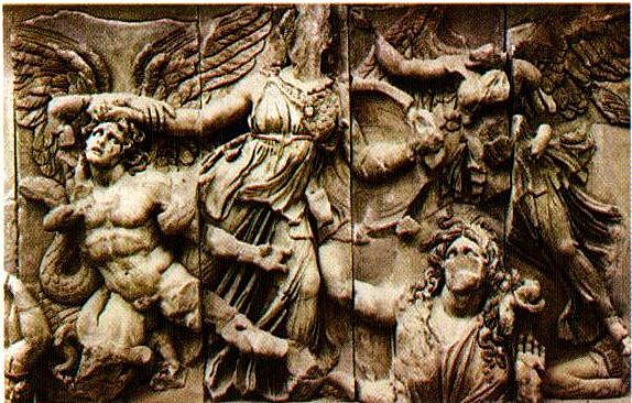 Fragmento del Gran Altar de Zeus y Atenea