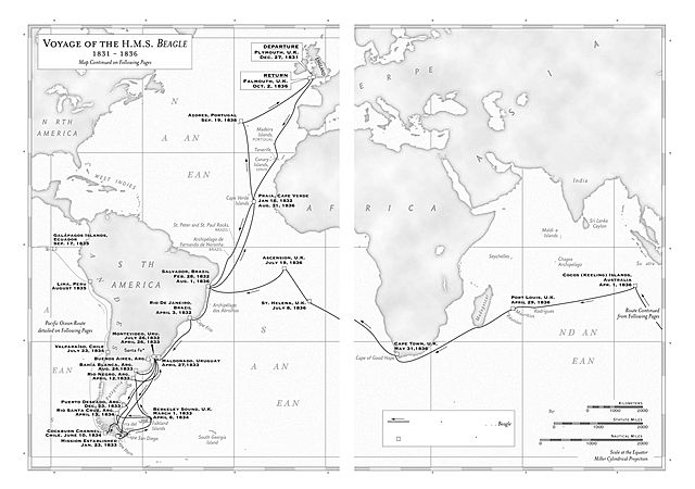 Around The World on The HMS Beagle