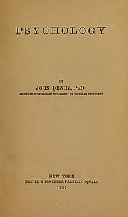 John Dewey Oct 20, 1859 - Jun 1, 1952
