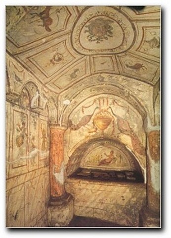 Pintura de la catacumba de Via Latina