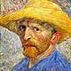 Van gogh self portrait with straw hat 1887 detroit
