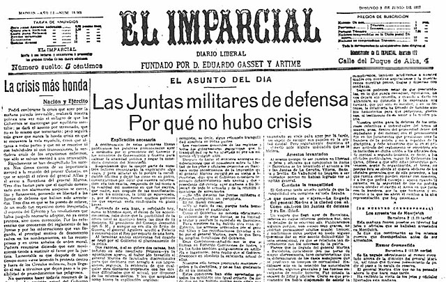 Conseqüències de les Juntes Militars de Defensa