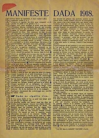 1r Manifest Dadaista