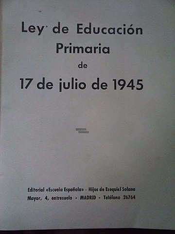 Ley de Enseñanza Primaria