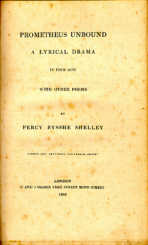 Prometheus Unbound by Percy Bysshe Shelly