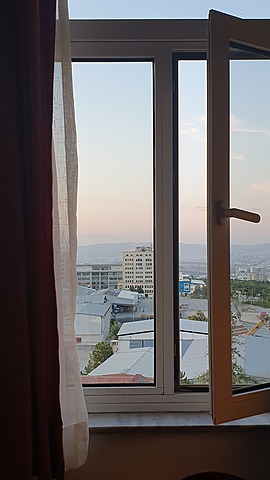 The day I moved in my dorm.