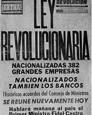 Nuevas nacionalizaciones